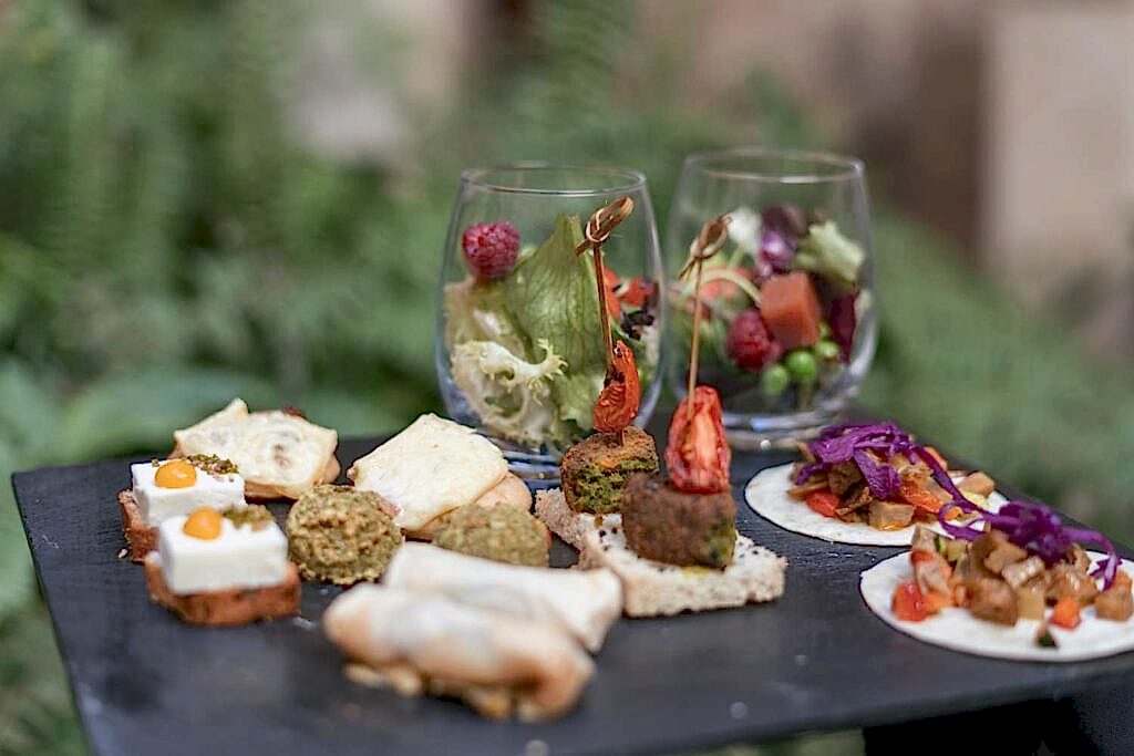 Aperitivo vegetariano menú boda