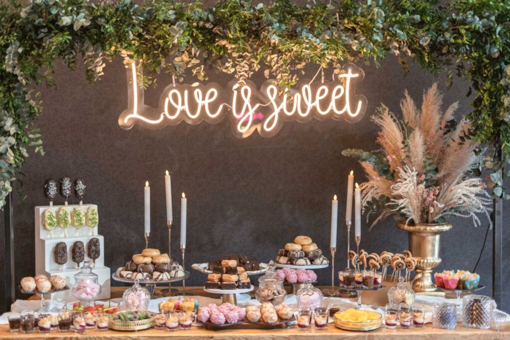 Como organizar un candy bar de boda
