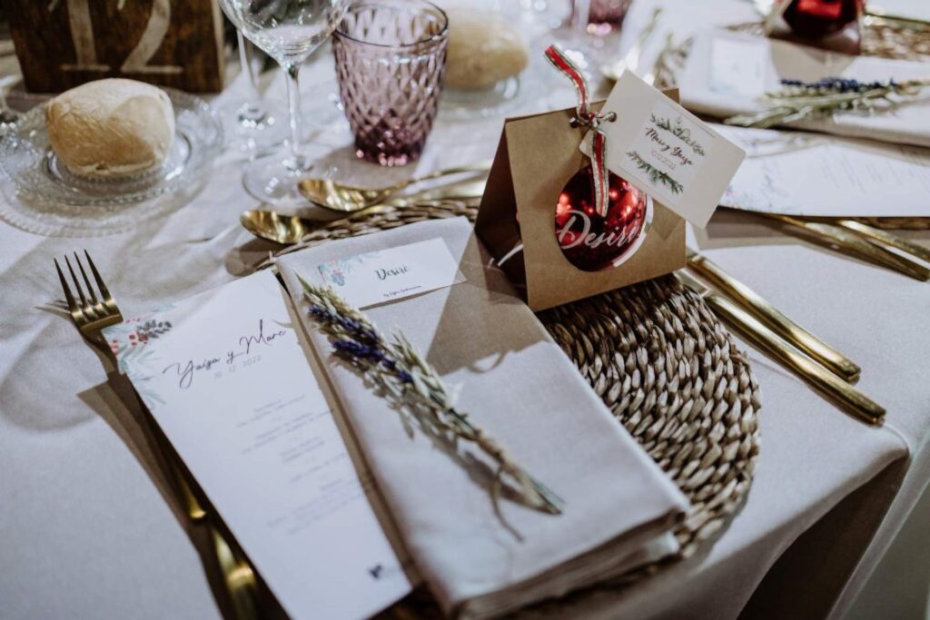 Detalles de boda invitados Navidad
