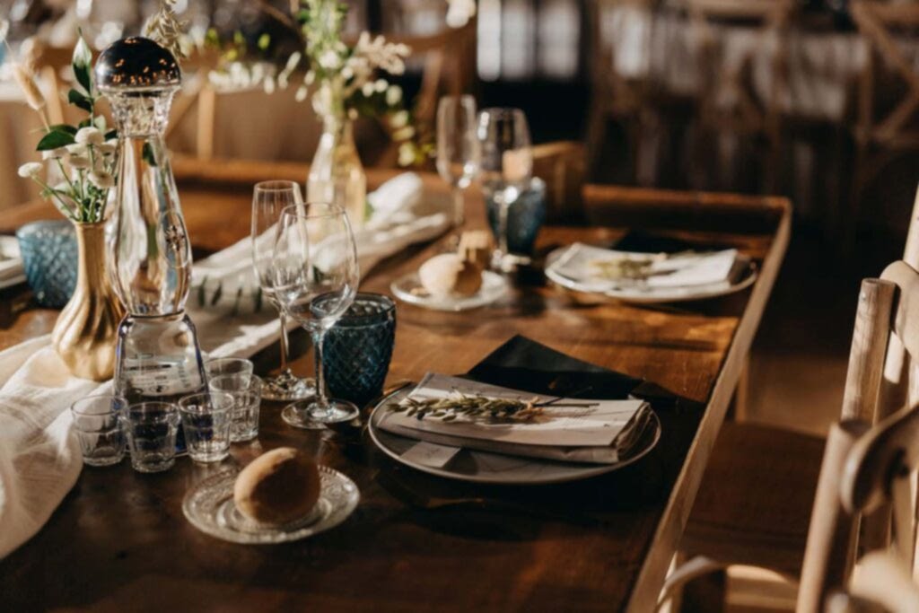 decoración banquete boda